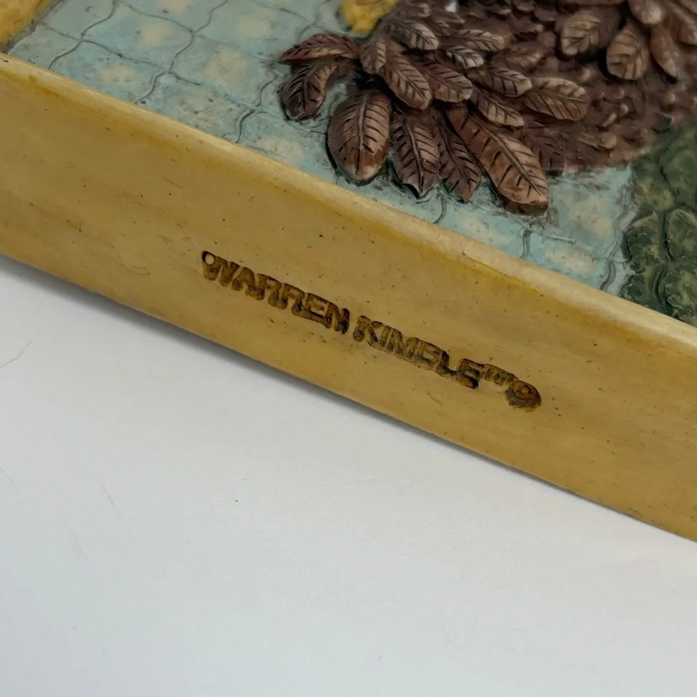 WARREN KIMBLE HEN-FEATHERS Rooster and Hens Wall Hooks